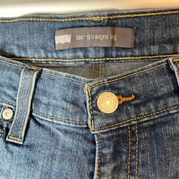 Levi’s Women Slim jeans size 8S - W29 L30 Blue Mid Rise Stretch - Picture 7 of 12
